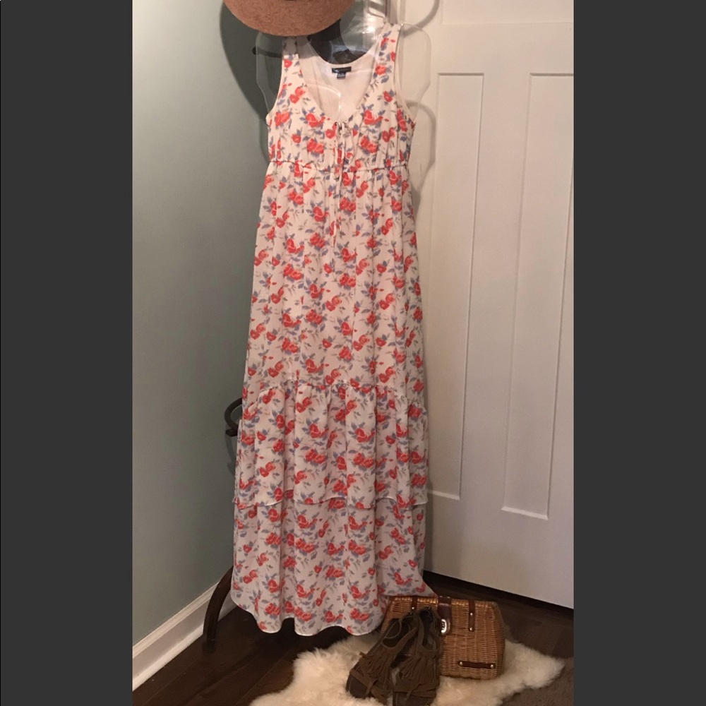 🎀 BoHo, I heart Ronson Floral Maxi Dress xs